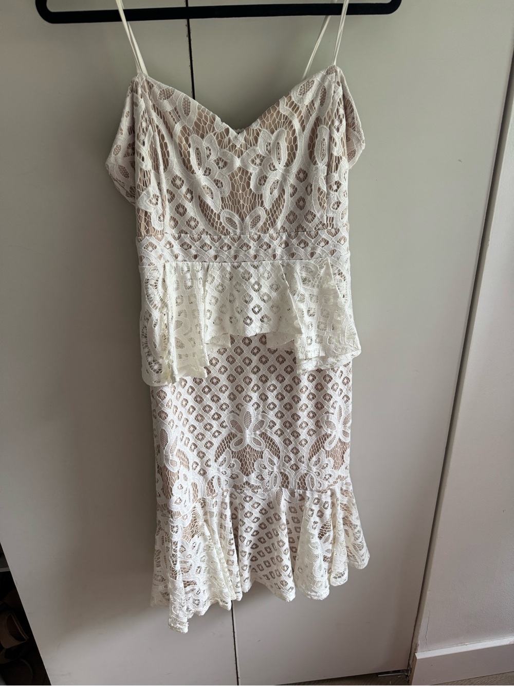 Peplum lace like dress